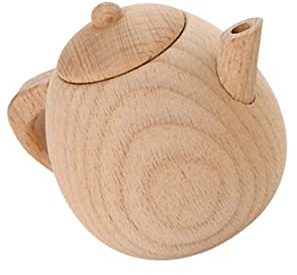 LABRIMP 1 Pz Stoviglie per Bambini Giocattolo Stoviglie Giocattoli Tavola di Legno Giocattolo Simulazione Stoviglie Casa da Gioco Giocattolo