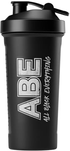 Applied Nutrition ABE All Black Everything Protein Shaker - Sports Supplements Shaker Bottle, Durable & Lightweight (700ml)