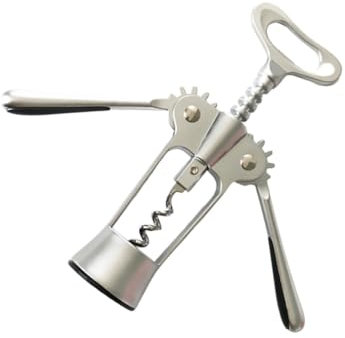 Amosfun abrebotellas abridor de botellas de cerveza de vino abridor automático de botellas de vino opener abridor cerveza destapador de cerveza abridor de botellas de boda abrelatas Silver