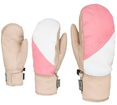 Level Darth Mitt - Skihandschuhe Damen und Herren, mit Klettverschluss, Winterhandschuhe Herren und Damen Wasserdicht, Unisex Aktumsaktiv Fäustlinge für Skifahren und Snowboard - 1 Paar