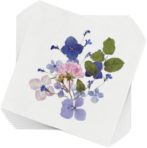 BENECREAT 50 Blatt Löschpapier für npresse, 26,5 x 26,5 cm npresspapier Hochsaugfähiges und es Löschpapier für npresse Herbarium Papierhandwerk