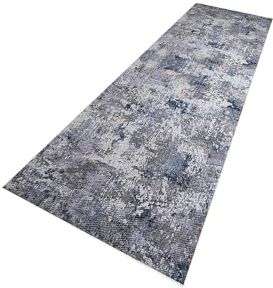 PaGuvFng Läufer Lang Flur rutschfest Teppich Küche 80 x 180 cm Waschbar Kurzflor Küchenläufer Schlafzimmer Bettvorleger für Flur Waschküche Eingang Wohnzimmer schmutzfangmatte