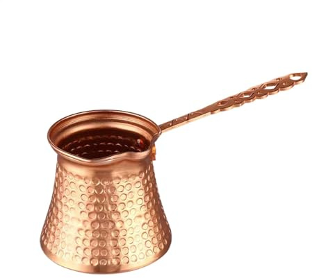 Cafetière pour cuisinière Cuivre Classique Large Ouverture Manuel | Poignée Longue Idéale pour un à la Maison, au Café et dans la