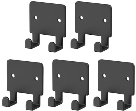 Soporte de afeitar para la ducha, soporte de afeitar - Colgador de afeitar de metal para la ducha | 5x ganchos multifunción para el paraguas de baño de lavadora de muescas, sin organizador de baño de