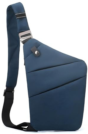 BIRDDIE Bolso de Hombro Hombre y Mujer Bolsa Cruzada con Correa Ajustable Bandoleras Pequeñas Sling Bag para Deportes al Aire Caminar Viajar Ciclismo