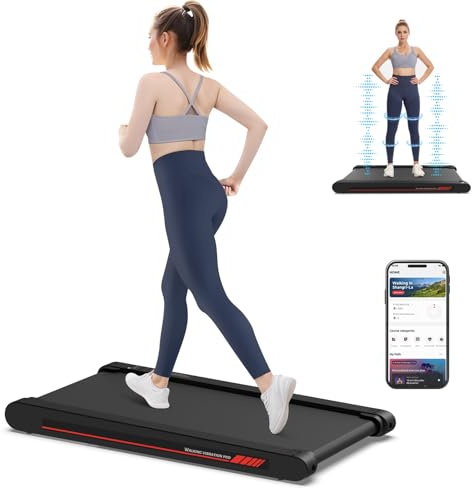 Sperax Walking Vibration Pad with APP, Vibration and Walking Treadmill with Remote Control and Bluetooth Control, Portable Treadmill for Home Office
