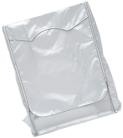 DIYEAH Housse pour Machine à Laver et Sèche-linge, Protection Complète en Polyester Respirant, Résistante à L’usure, Cuisine et Salle de Bain, Argenté
