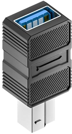 YiQinzcxg Adaptador de impresora USB 3.0 tipo C/USB a B convertidor cuadrado para impresora discos duros soporte adaptador/carga/transferencia de datos metal USB A hembra a B adaptador macho