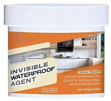 Ship Cabin Kitchen Bathroom Sink Sealant, Quick Drying Formula, 100g, Invisible Waterproof Sealant, Leak Repair Glue, Long-Lasting Protection, For Grout Toilet Tiles Walls Roof Outdoors Kitchen