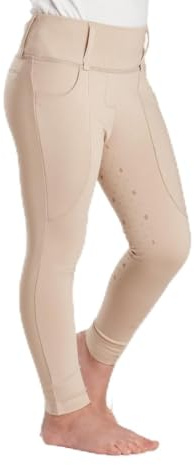 Harry Hall Kids Competition Riding Tights – Silicone Seat, Stretch Fabric, Pockets