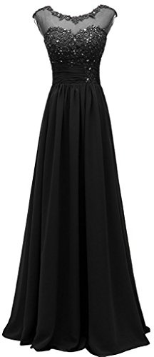 Beyonddress dam aftonklänning lång elegant brudtärnklänning applikationer cocktailklänning