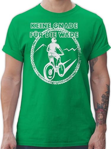 T-Shirt Herren - Fahrrad Bekleidung Radsport - Keine Gnade für die Wade - L - Grün - Radler Radsport-Bekleidung Radfahren Shirt fahrradoutfit Bike Shirts fahrradt-Shirt Radfahrer Tshirt