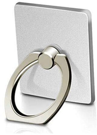 MuStone Soporte para Anillo de teléfono, Rotación de 360 ° Teléfono Celular Soporte para Anillo de Dedo para iPhone XS X 8 7 6S 6 5S 5C 5, Samsung Galaxy S9 S8 S7Edge S7 S6 Nota 8 5 (Plata)