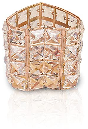 Niboow Organizador Porta Brochas Maquillaje Cristal, En Forma Corazon Cepillos Cosméticos Almacenamiento Soporte para bolígrafos de escritorio Lápices Taza