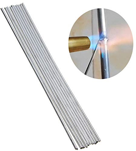 ihreesy 20PCS Fil de Soudure en Aluminium, 2mm À Basse Température Fil de Soudure Baguettes à Souder Fil Fourré à l'arc Baguettes à Souder Fil de Soudure en Aluminium à Basse Température