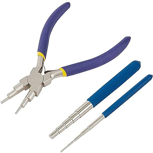 Gkhowiu Wickel Werkzeug Satz mit Wickel Dorn und 6-In-1- Herstellung für Schmuck Aufwicklung und Sprung