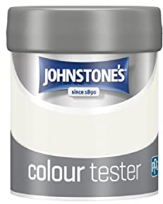 Johnstone's Antique White Wall & Ceiling Tester Pot - Emulsion Paint - Easy to Apply - Dry in 1-2 Hours - 75ml