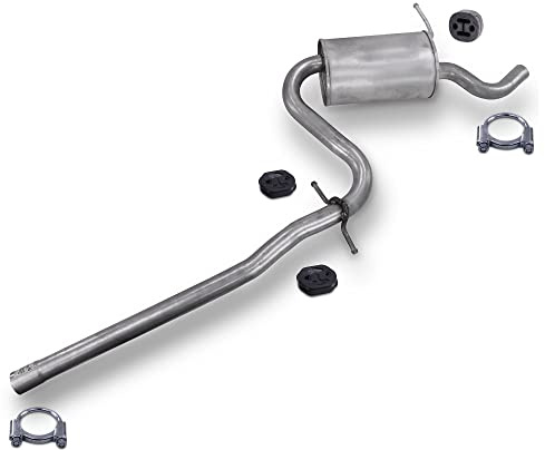 ATEC Germany Auspuff Schalldämpfer Set 1x Mittelschalldämpfer, mit | Kompatibel mit: SKODA OCTAVIA II, OCTAVIA II Combi, VW GOLF V Variant, GOLF VI Variant, JETTA III