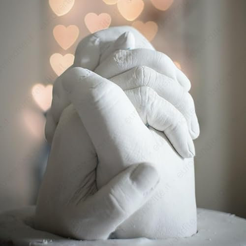 Kit per Calco Mani. Set completo con alginato, gesso per scultura 3D.