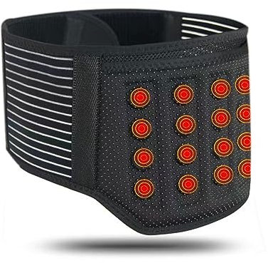 WGUST Rückenstützgürtel for Männer und Frauen – therapeutische Rückenbandage – medizinische Produkte zur Linderung von Rückenschmerzen im unteren Lendenbereich for Männer und Frauen (Color : Black,