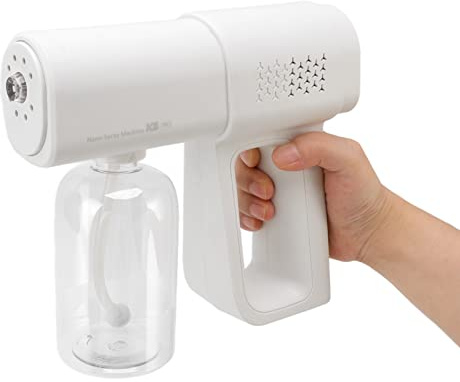 Nano Spray Gun 380ml Pulverizador Hidratante para el Cabello Pulverizador de de Peluquería Recargable Inalámbrico para Peluquería en Casa (Blanco)