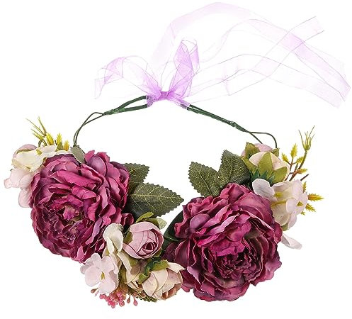 Sosoport Braut Haarband Mit Blumen Verstellbar Elegantes Haarschmuck Für Frauen Für Hochzeiten Festivals Und Besondere Anlässe Leicht Und Langlebig Perfektes Accessoire Für Jeden Look