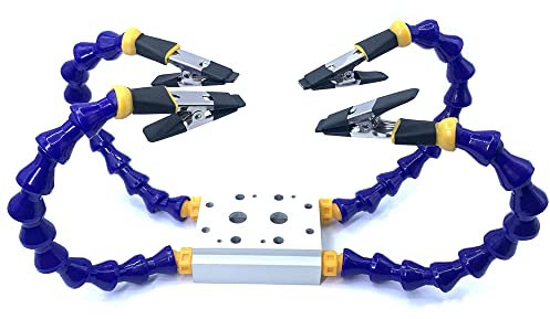 XiaoXIN Bänke Schraubstock Tischklemme mit flexiblem Arm Aluminiumlegierung Klemme Lötkolbenhalter Leiterplatte Schweißreparaturen Hilfs-Universalclip Dritthandwerkzeug