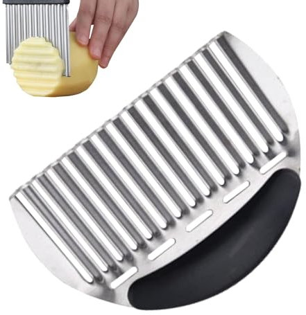 Affettatrice Ondulata per Verdure, Affettatrice Di Patate Ondulata | Tritacarne A Ondulata Portatile,Strumento Di Taglio Di Patate Ondulate, Gadget Da Cucina per Dormitorio, Scuola, Casa E