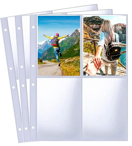 Bamyli Fotohüllen für 2/3/4-Ringbinder, einseitiger A4-Fotoseitenschutz, 120 Stück, 30 Stück