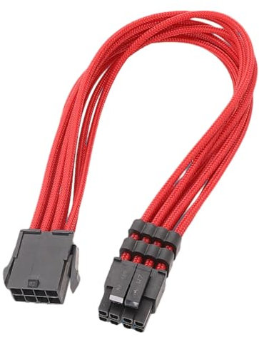 CPU Cable de módulo de alimentación de 8 pines, cable modular de tarjeta gráfica, 8 pines hembra de 8 pines (4 + 4), cable trenzado macho de 30 cm