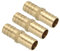 PATIKIL Conector de Manguera de Latón de 5/8, 10Pcs Conectores de Unión Rectos de Manguera de Metales, Conector de Empalme de Manguera de Aire para Reparación de Agua, Aceite, Y Gas