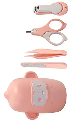 Hoement Nagelschere Für Junge Mädchen Set Mit Feile Und Pinzette Für Neugeborene Geeignet Für Kleine Hände Und Empfindliche Nägel