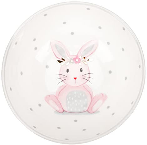 ABOOFAN Rabbit Design Ceramic Bowl Easter Decorative Plate Rabbit Bowl for Dessert Salad