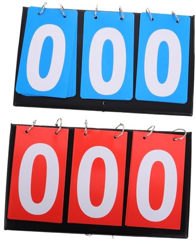 DECOMELODY 2stücke Teiliges Tragbares -Scoreboard Für Basketball Und Tischtennis Wiederverwendbarer Punktezähler Für Sportwettkämpfe Stabile Anzeigetafel Für Indoor Und Outdoor-Spiele
