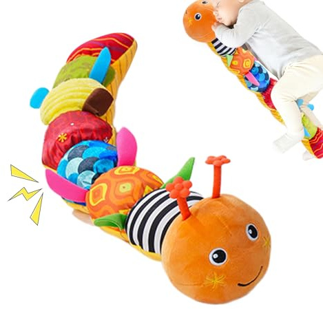 Missmisq 54cm Kinder Musical Raupe Kuscheltier Raupe Plüschtier Spielzeug Kinder Stofftier Spielzeug Weiches Langes Wurfkissen Raupenkissen Plüsch Spielzeuge Plüschpuppen Für Junge Und Mädchen