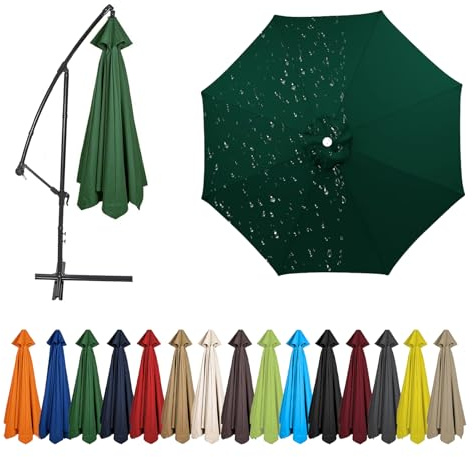Replacement Canopy for Waterproof Umbrella Patio Terrace & Garden - Fits 2m 2.3m 2.5m 2.7m 3m 3.5m 4m Umbrellas 6/8 RibsOutdoor Cover