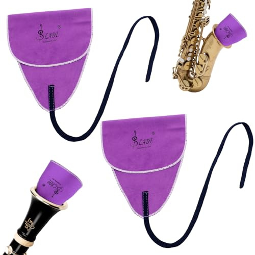 2 Stück Klarinette Putztuch,Querflöte Putztuch,Saxophon Reinigungsset,Klarinetten,Flöte Sax Saxphone Oboe Innen Rohr Tupfer Tuch,Flöte Reinigungstuch Für Innenroh Für Alle Präzisionsmusikinstrumente