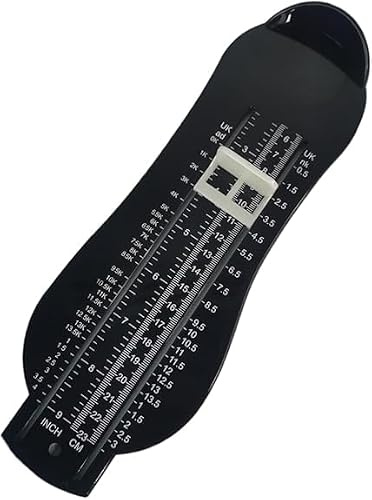 Mesureur de pied pour enfants Royaume-Uni, appareil de mesure du pied pour enfants - Outil de mesure précise de la longueur du pied - Plastique ABS de haute qualité - Marquages transparents - Tableau