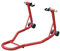 HOMCOM Motorradständer Universal Heckständer Mobiler und tragbarer Stahlständer mit 2 Gabeln und Rädern 80x50x40 cm Farbe Rot