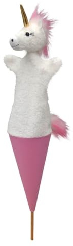 MU Brno Brno11467A Einhorn 3 in 1 Tütenkasper, Mehrfarbig, 58 cm