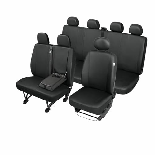 Saferide | 1+2+4 mit Tisch 7-Sitzer Schwarz Set Komplettset Sitzbezüge Wohnmobil Autositzbezüge Transporter Sitzbezug Schonbezug Schonbezüge Autoschonbezug Sitzauflagen Sitzschutz Auto Practical