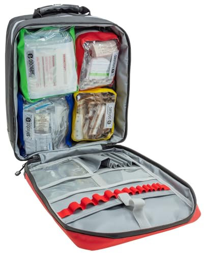 Dönges Notfallrucksack SEG mit Innentaschen und Füllung nach DIN 14142 201480 (SEG), besonders robustes Material, extrem strapazierfähige Verarbeitung, ergonomisches Design