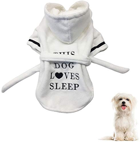 KANKOO hundebademantel hundehandtuch Katzentuch Haustier Handtuch Hundebademantel mit verstellbarem Riemen Hundetücher saugfähig Hundebademanteltuch xs