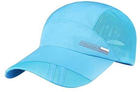 YSXY Mesh Baseball Cap Golf Tennis Kappe Sonnenhut Freizeit UV-Schutz-Kappe Einstellbare Atmungsaktives Sommerhut Sonnencap Schnell Trocknende Wandermütze fur Herren Damen