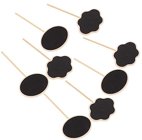 BESPORTBLE 20 Stück Pflanzenstecker Holz Gartenmarker Pflanzenschilder Kreidetafeln Blumentopfdekoration Mit Glatter Oberfläche Für Gemüse Kräuter Blumen Terrasse Rasen