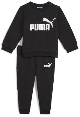 PUMA MINICATS ESS Crew Set FL INF, Abiti lavorati a maglia Unisex - Bimbi 0-24, PUMA Black, 104