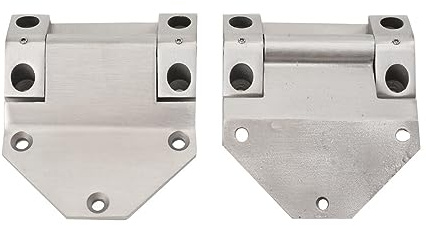 2 Stück Tür Scharnier 6mm Edelstahl Schwerlastscharnier Aufschraubscharnier | Möbelscharniere Beschlag Möbel,Edelstahl Scharnier 500kg Belastung