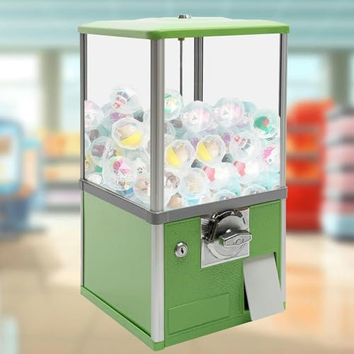 LYJYUJIE Machines Coûteuses pour Les Entreprises, Gomme Commerciale De Caramel, Distributeur Automatique De Pièces De Monnaie De 25 Centimales, Machine À Distribution Au Caramel avec Serrures ~ /