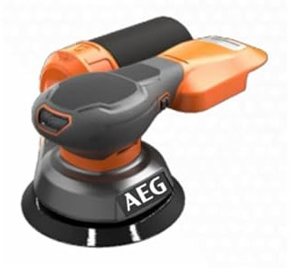 AEG - Ponceuse excentrique diamètre 125 mm sans-fil 18 Volts - SUBCOMPACT - BRUSHLESS - 7000 à 11000 osc/min, diamètre d'oscillation 2,4 mm (sans batterie) - BEX18SBL-125-0