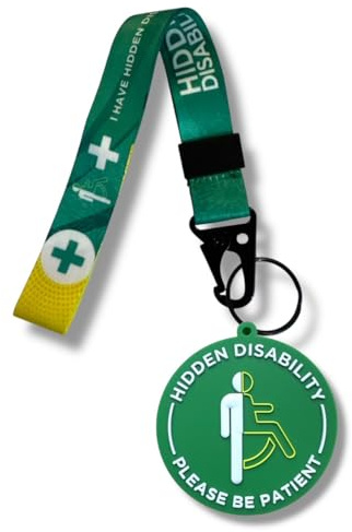 Etichetta nascosta per bagagli disabili con etichetta disco di consapevolezza visiva 3D